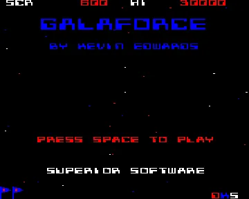 Galaforce (1986)(Superior Software) screen shot title